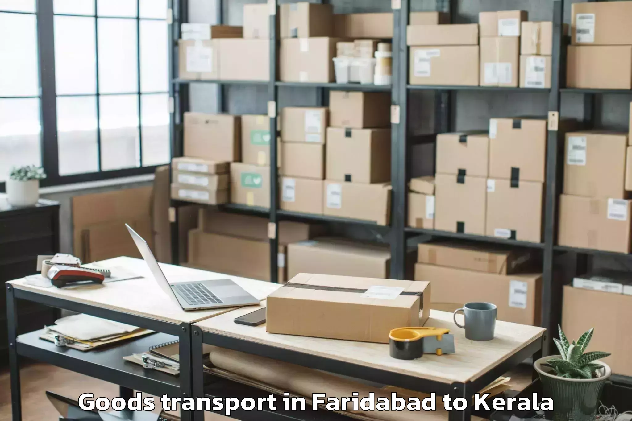 Top Faridabad to Perintalmanna Goods Transport Available